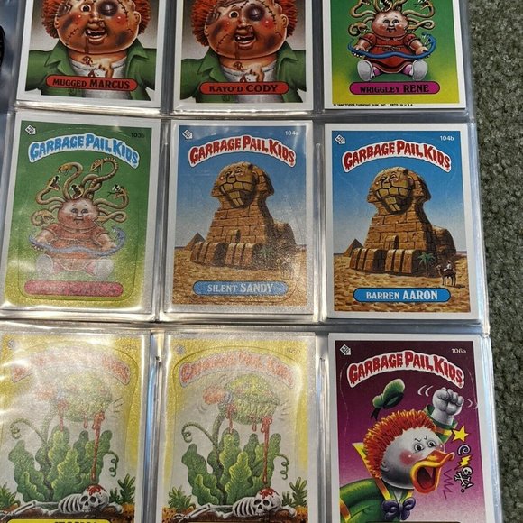 1986 GARBAGE PAIL KIDS OS3 Series 3 Complete Card Set W/ Album! 84 To 124 A&B! - Picture 6 of 10